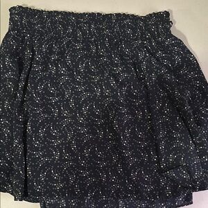 Elegant Black Patterned Women's Skirt